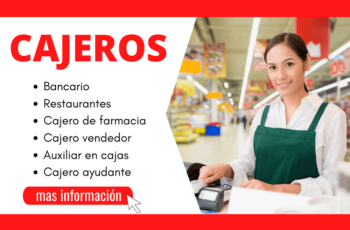 Vacante de cajero disponible. ¡Envía tu postulación hoy!