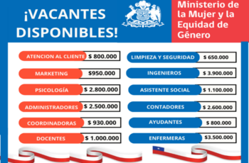Postula ahora: El Servicio Nacional de la Mujer Chile te contrata