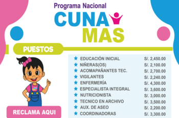 Empleos 2025: Cuna Más esta en busca de nuevos trabajadores