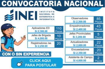 Vacantes Vigentes en el INEI Perú 2025